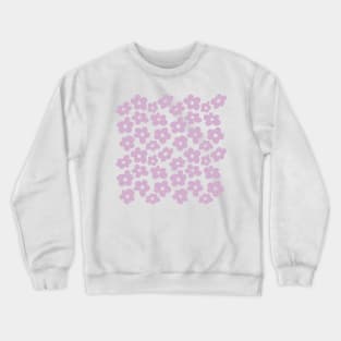 Aesthetic Mauve Flowers Retro Daisy Crewneck Sweatshirt